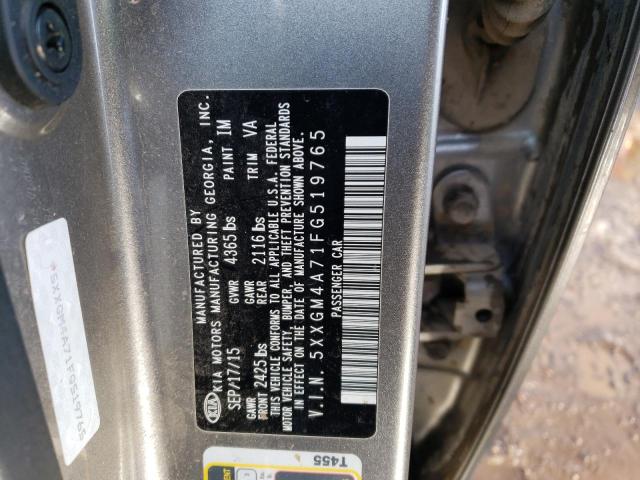 5XXGM4A71FG519765 KIA Optima Lx