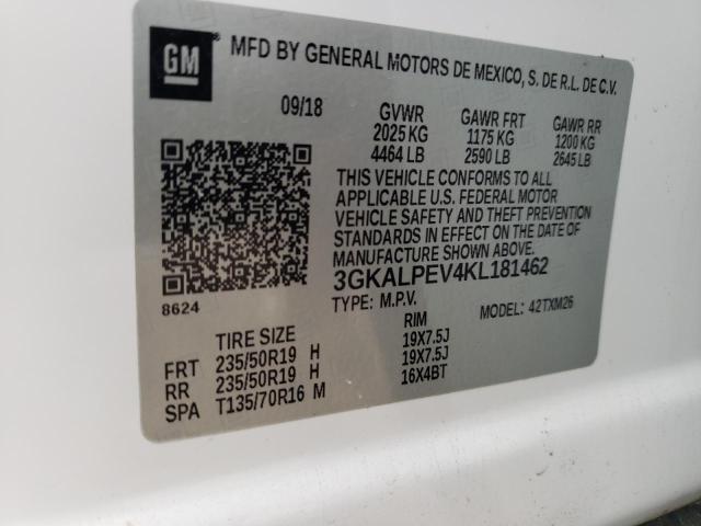 3GKALPEV4KL181462 GMC Terrain Slt