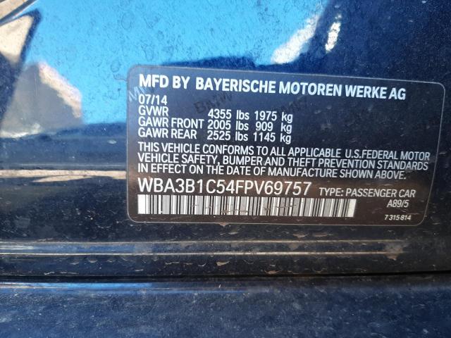 2015 BMW 320 I WBA3B1C54FPV69757