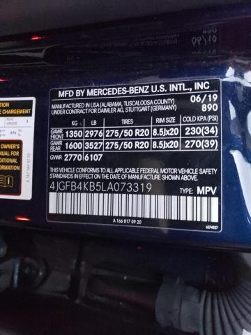 4JGFB4KB5LA073319 Mercedes-Benz Gle 350 4matic