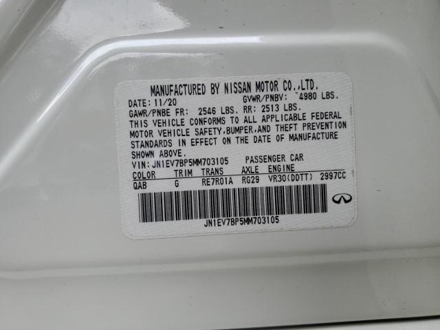 2021 INFINITI Q50 LUXE - JN1EV7BP5MM703105