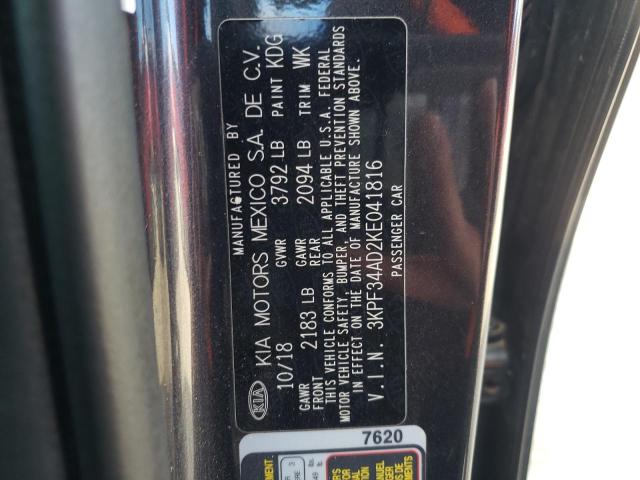 2019 KIA FORTE GT L - 3KPF34AD2KE041816