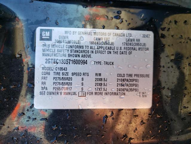 2GTEC130571600994 GMC New Sierra C1500
