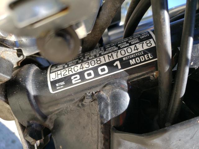 2001 HONDA VF750 C JH2RC43081M700478