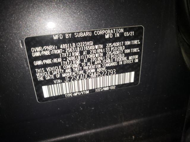 2021 SUBARU FORESTER - JF2SKADC9MH522793