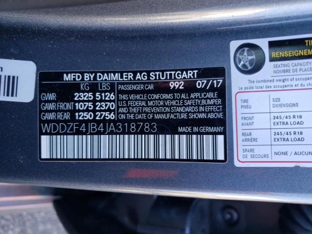2018 MERCEDES-BENZ E 300 - WDDZF4JB4JA318783