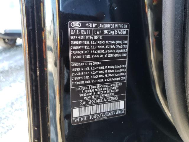 SALSF2D40BA703698 Land Rover Range Rover Sport Hse