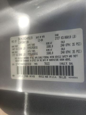 1D7HE58N65S223310 Dodge Dakota Quad Laramie