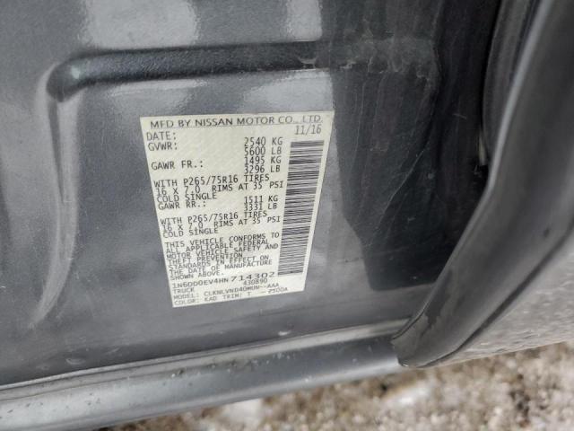 2017 NISSAN FRONTIER S - 1N6DD0EV4HN714302