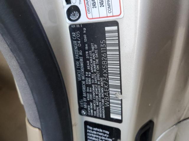WBAEK734X5B261135 BMW 645 Ci Automatic