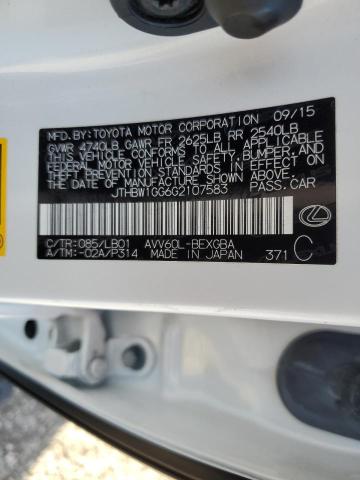 2016 LEXUS ES 300H - JTHBW1GG6G2107583