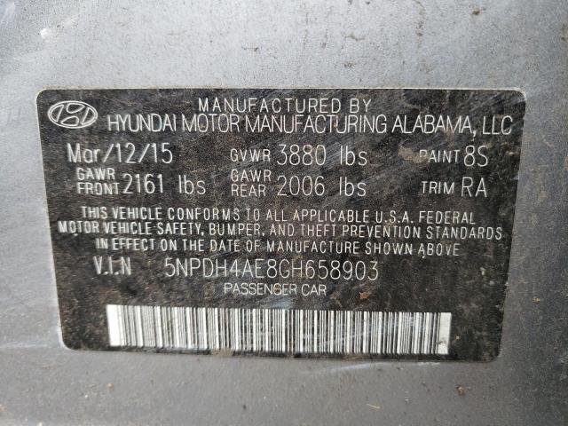 2016 HYUNDAI ELANTRA SE - 5NPDH4AE8GH658903