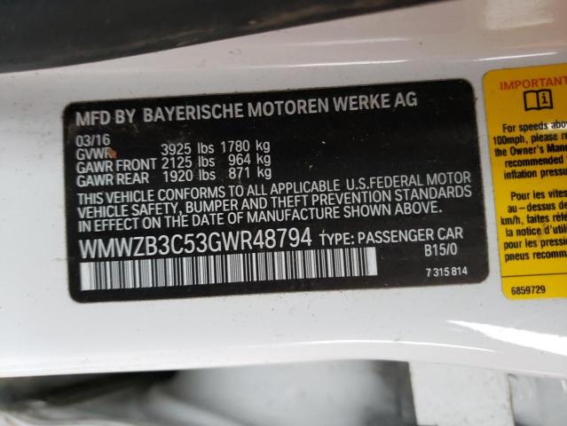 WMWZB3C53GWR48794 Mini Cooper