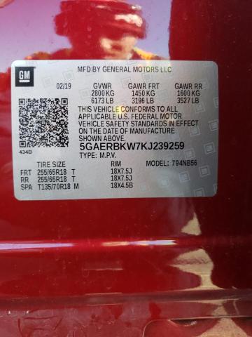 5GAERBKW7KJ239259 Buick Enclave Essence