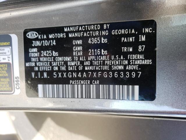 2015 KIA OPTIMA EX - 5XXGN4A7XFG363397