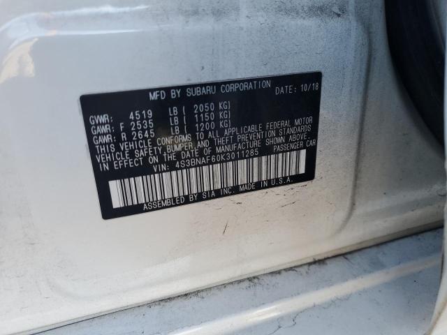 4S3BNAF60K3011285 Subaru Legacy 2.5i Premium