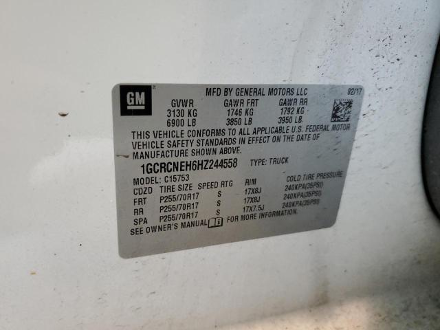 2017 CHEVROLET SILVERADO 1GCRCNEH6HZ244558