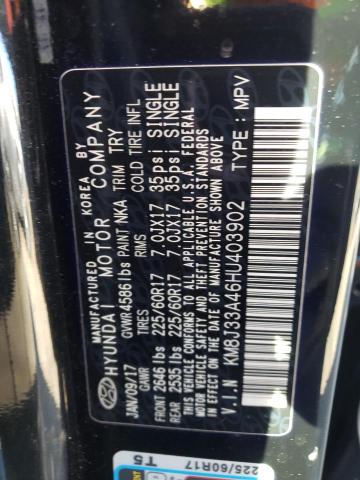 2017 HYUNDAI TUCSON LIM - KM8J33A46HU403902
