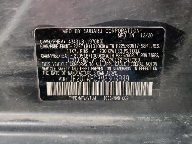 2021 SUBARU CROSSTREK - JF2GTAPC3M8303939