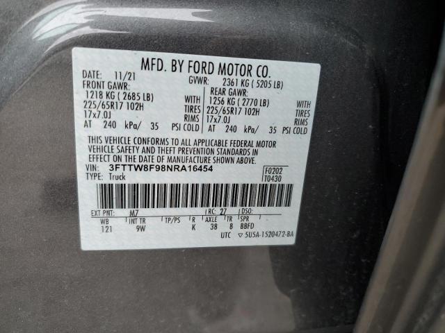 2022 FORD MAVERICK X - 3FTTW8F98NRA16454