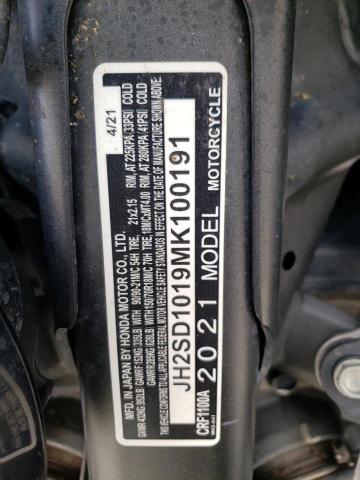 2021 HONDA CRF1100 A JH2SD1019MK100191