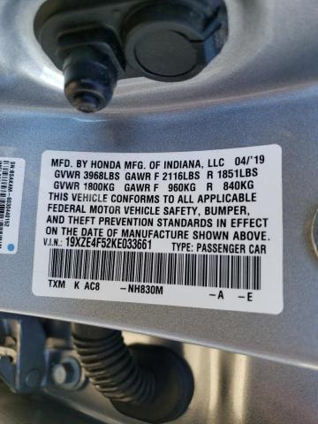 2019 HONDA INSIGHT EX - 19XZE4F52KE033661