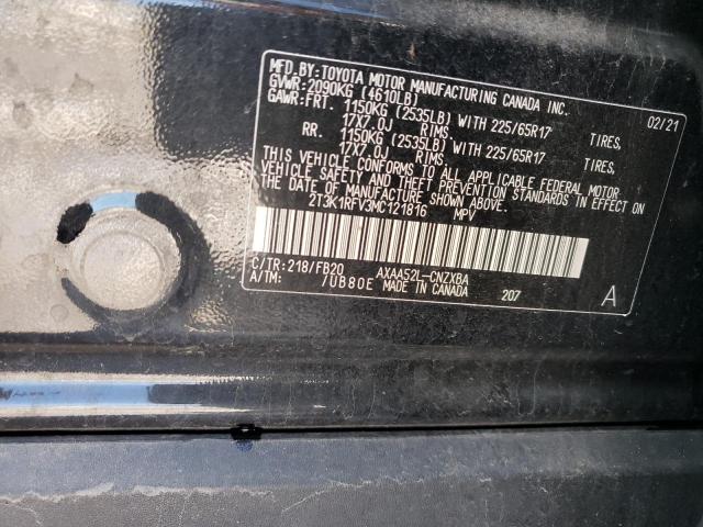 2021 TOYOTA RAV4 LE - 2T3K1RFV3MC121816