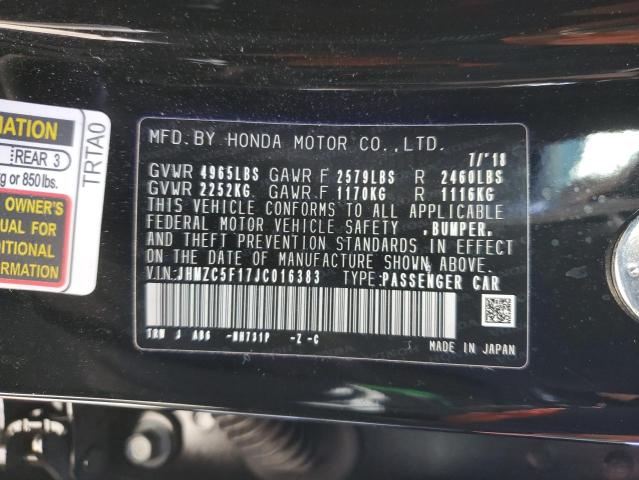 2018 HONDA CLARITY - JHMZC5F17JC016383