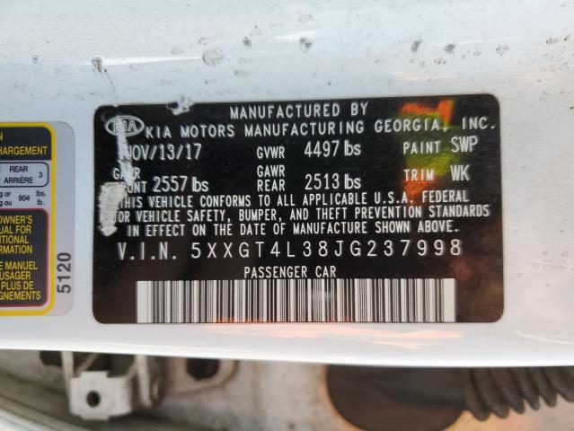 5XXGT4L38JG237998 KIA Optima Lx