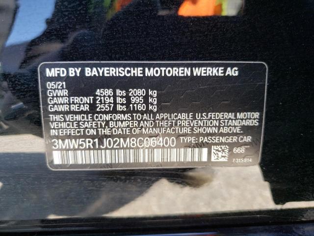 2021 BMW 330I 3MW5R1J02M8C06400