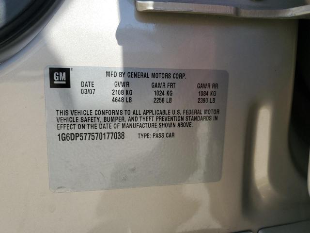 1G6DP577570177038 Cadillac CTS