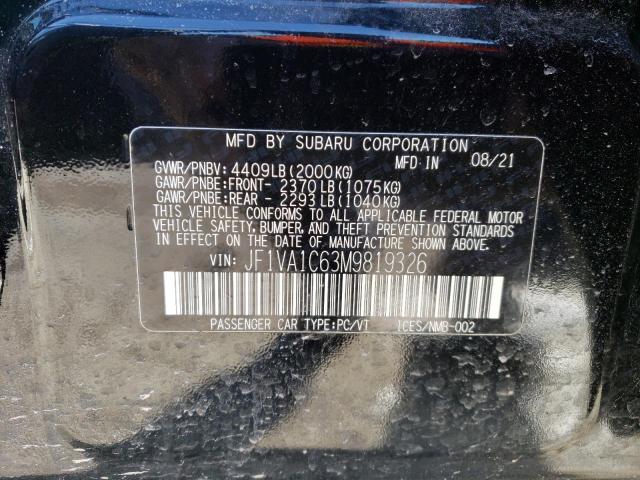 2021 SUBARU WRX PREMIU - JF1VA1C63M9819326