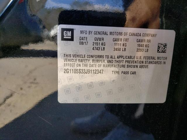 2018 CHEVROLET IMPALA LT - 2G1105S33J9112347