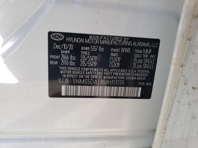 2021 HYUNDAI SANTA FE C 5NMS5DAL8MH313135