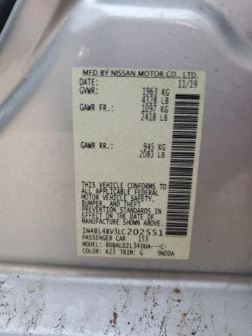 1N4BL4BV3LC202551 Nissan ALTIMA S