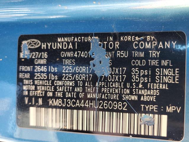 2017 HYUNDAI TUCSON LIM - KM8J3CA44HU260982