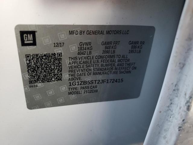 2018 CHEVROLET MALIBU LS - 1G1ZB5ST2JF172415