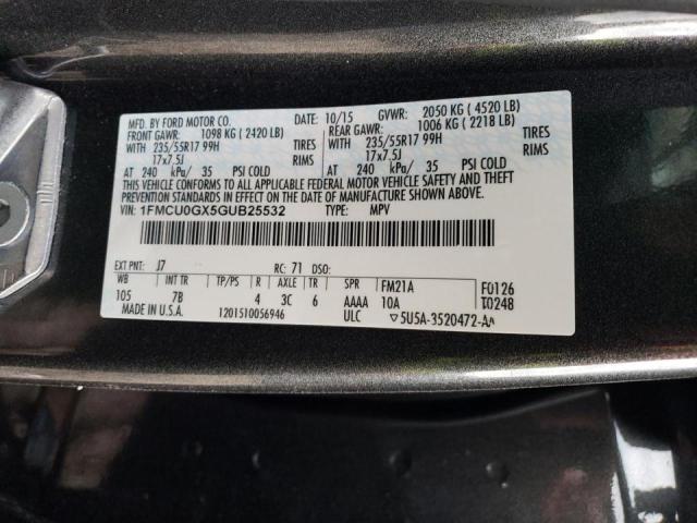 2016 FORD ESCAPE SE - 1FMCU0GX5GUB25532