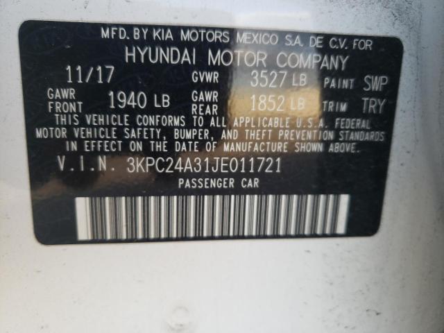 2018 HYUNDAI ACCENT SE - 3KPC24A31JE011721