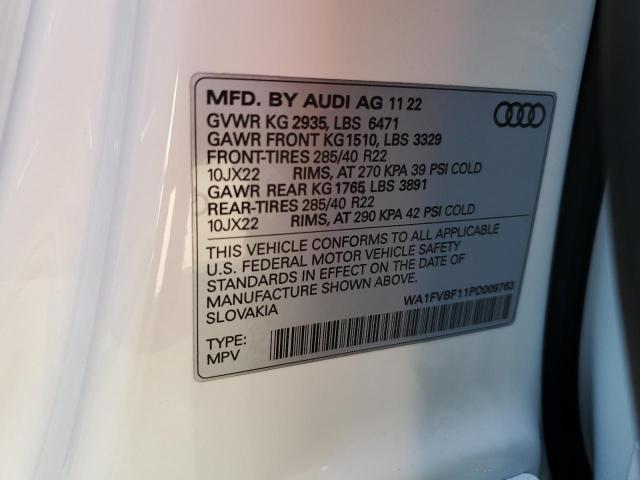 2023 AUDI Q8 PRESTIG - WA1FVBF11PD009763