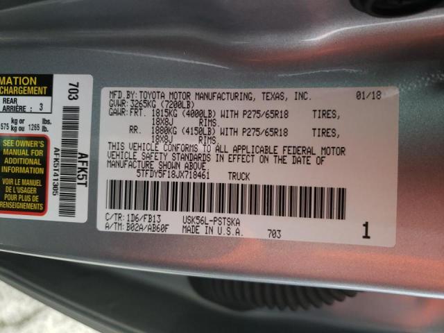 2018 TOYOTA TUNDRA CRE - 5TFDY5F18JX718461