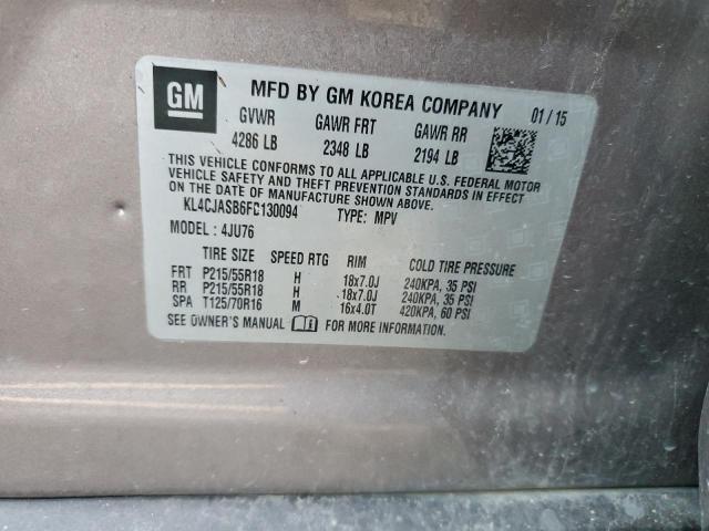 2015 BUICK ENCORE - KL4CJASB6FB130094