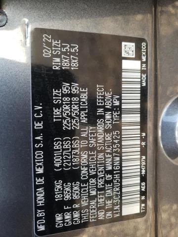 2022 HONDA HR-V SPORT - 3CZRU5H16NM735425