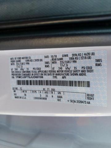 2018 FORD ESCAPE S - 1FMCU0F70JUD60106