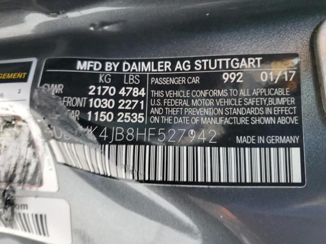 2017 MERCEDES-BENZ C 300 WDDWK4JB8HF527942