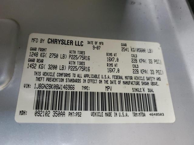 1J8GN28K08W146966 Jeep Liberty