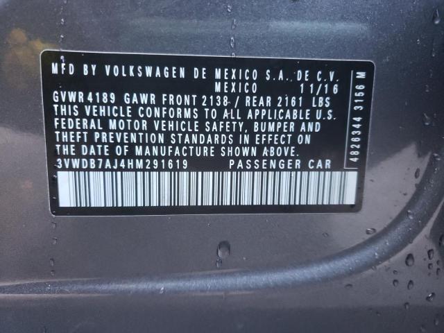 2017 VOLKSWAGEN JETTA SE - 3VWDB7AJ4HM291619