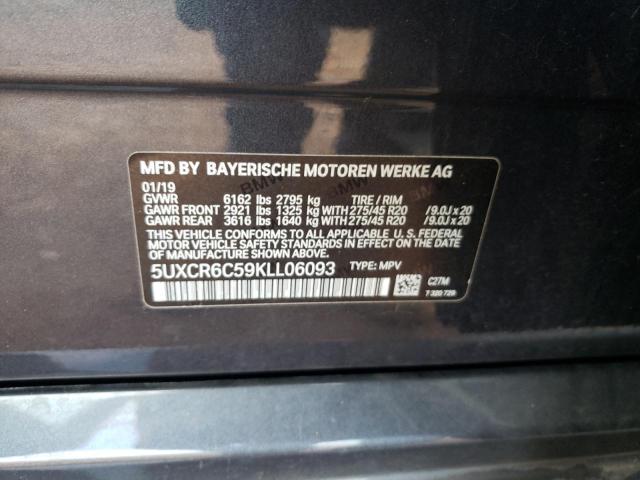 5UXCR6C59KLL06093 2019 BMW X5, photo no. 13