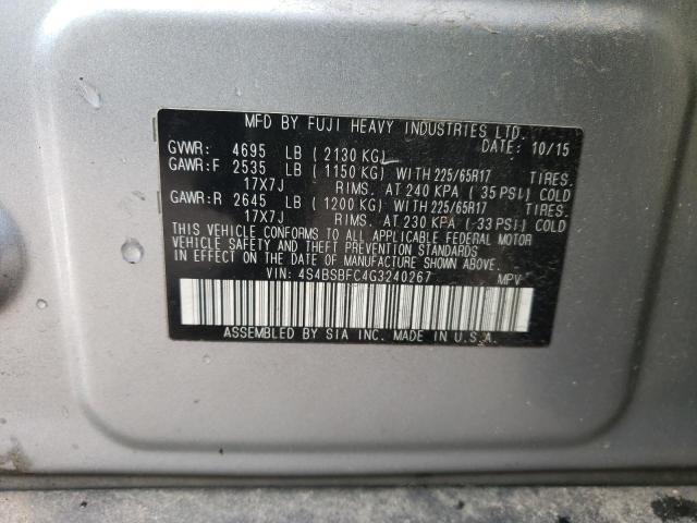 4S4BSBFC4G3240267 Subaru Outback 2.5i Premium