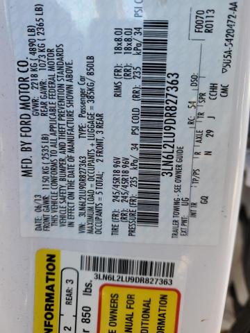 3LN6L2LU9DR827363 Lincoln MKZ